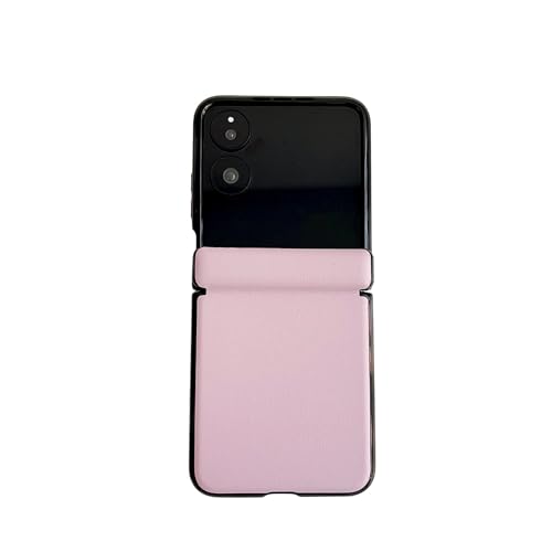 ZAGLDD Lederhülle kompatibel mit Xiaomi Mix Flip mit Magnetscharnierschutz, ultradünne, stoßfeste robuste Schutzhülle, Anti-Fingerabdruck-Narbung (Rosa) von ZAGLDD