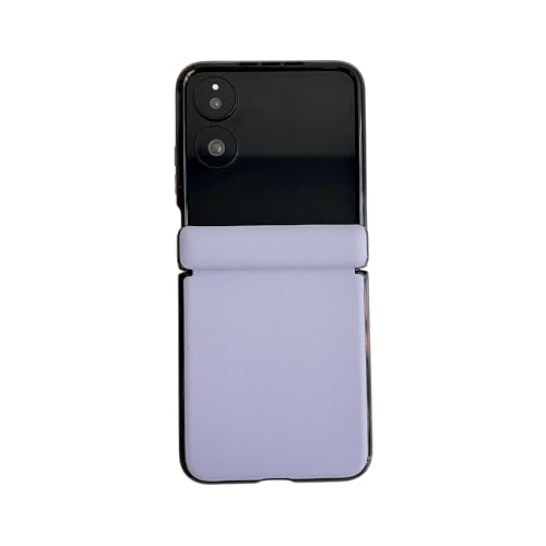 ZAGLDD Lederhülle kompatibel mit Xiaomi Mix Flip mit magnetischem Scharnierschutz, ultradünne, stoßfeste robuste Schutzhülle, Anti-Fingerabdruck-Narbung (Lila) von ZAGLDD