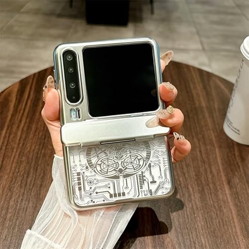 ZAGLDD Schlanke Schutzhülle, kompatibel mit Huawei Pura X, mit Scharnier und Kameralinsenschutz, dünne, harte PC-Hülle, modische Schutzhülle für Huawei Pura X, robuste galvanisierte Abdeckung, Silber ZAGLDD Schlanke Schutzhülle, kompatibel mit Huawei Pura X, mit Scharnier und Kameralinsenschutz, dünne, harte PC-Hülle, modische Schutzhülle für Huawei Pura X, robuste galvanisierte Abdeckung, Silber von ZAGLDD