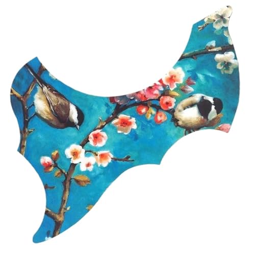 1 Pcs 40/41 Zoll Farbe Malerei Folk Akustische Gitarre Schlagbrett Pick Guard Anti-Scratch Platte Zubehör Schlagbrett für Gitarre(B) von ZALHIN