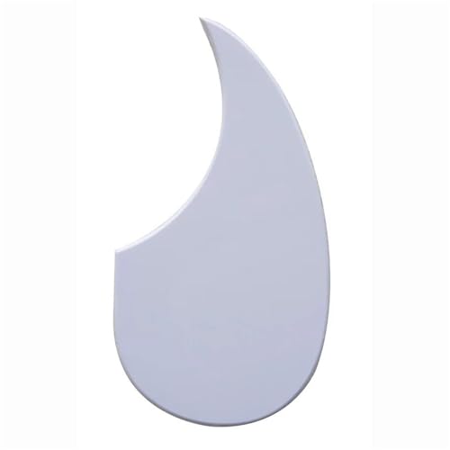 36 Zoll Schlagbrett Für Akustikgitarre Tropfenform Alle Farben Schlagbrett für Gitarre(1ply White) von ZALHIN