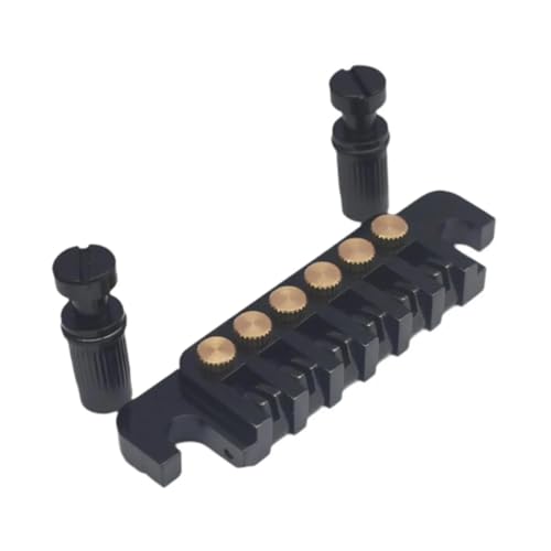 E-Gitarren-Zubehör Für LP-Ersatzteile Robuste Ersatzteile Steg Saitenhalter gitarrenstege(Black) von ZALHIN
