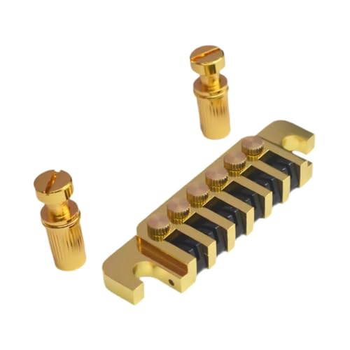 E-Gitarren-Zubehör Für LP-Ersatzteile Robuste Ersatzteile Steg Saitenhalter gitarrenstege(Gold) von ZALHIN