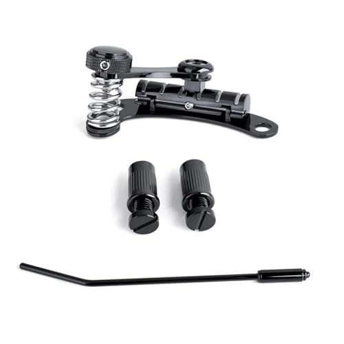 Elektrische Gitarre Saitenhalter Tremolo Flat Top Body Unit Vibrato Bridge Für LP/SG gitarrenstege(Black) von ZALHIN