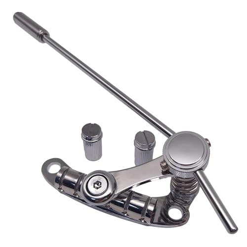 Für LP/SG Elektrische Gitarre Brücke Stop Bar Saitenhalter Tremolo gitarrenstege(Silver) von ZALHIN