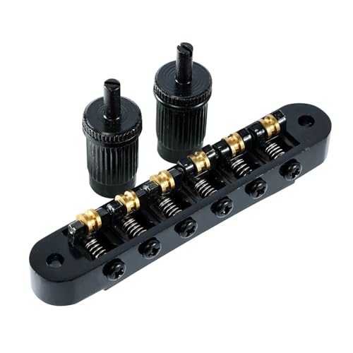Für LP-Brücke, obere Saitenrolle, Saitenhalter, obere Mutter für E-Gitarre gitarrenstege(Black) von ZALHIN