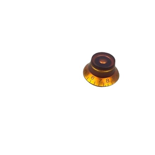 Gitarrenteile Für LP E-Gitarre Lautstärkeregler Spitze Kappe Bernstein/gold(A) von ZALHIN