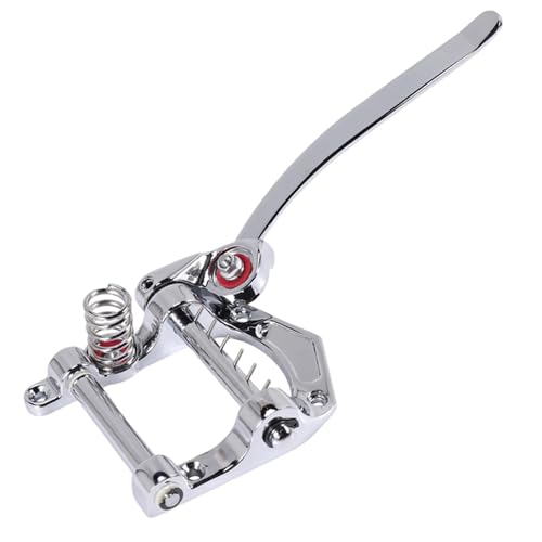 Saitenhalter-Tremolo-Brücke Mit Flacher Oberseite Und Korpus Für SG/LP-E-Gitarren (Silber) gitarrenstege von ZALHIN