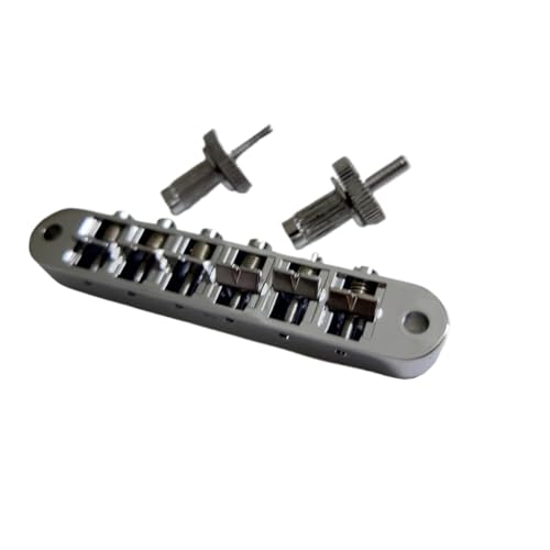 Upgrade Gold/Chrom FÜR LP/SG Gitarrenbrücke Ersatzteile gitarrenstege(Chrome) von ZALHIN