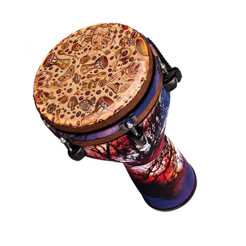 Djembe Trommel 10-Zoll-professionelle Afrikanische Trommel Aus Kohlefaser, Handtrommel Für Erwachsene, Anfänger-Schlaginstrument (Color : D) von ZAMASS