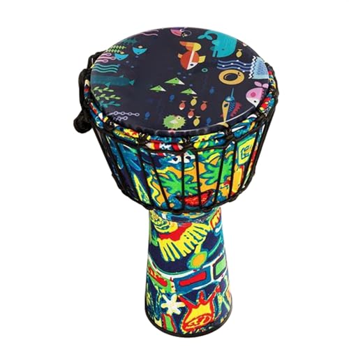 Djembe Trommel 8,5 Zoll Westafrikanische Trommel Djembe Trommel Für Anfänger Kleines Trommelinstrument (Color : A) von ZAMASS