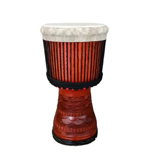 Djembe Trommel Standardmäßige 12-Zoll-Djembe Aus Mahagoni-Ziegenleder Für Professionelle Performance (Color : B) von ZAMASS