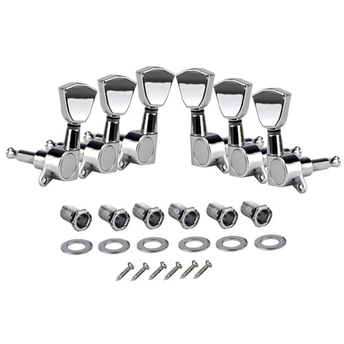 Gitarren Stimmwirbel 6PCS Chrome Tuning Pegs Mechaniken 3L3R Für LP E-gitarre Teile Gitarren Stimmwirbel 6PCS Chrome Tuning Pegs Mechaniken 3L3R Für LP E-gitarre Teile von ZAMASS