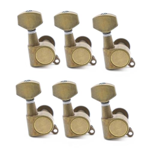 Gitarren Stimmwirbel Tuner Machine Head Kleiner Quadratischer Griff 3L3R 6R 6L Für ST LP E-Gitarre(6R1) von ZAMASS