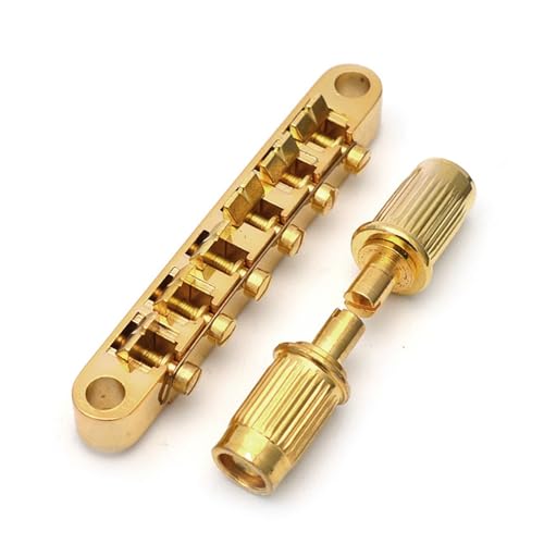 Gitarrensteg Der Saitenhalter Am Vorderen Saitensteg Ist Für LP-EPI-E-Gitarren Geeignet(Gold) von ZAMASS