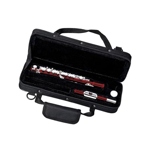 Querflöte Instrument Rote C-Ton-Piccolo-Flöte Halber Größe, Versilbertes Kupfernickel-Piccolo Mit Lederetui Querflöte Instrument Rote C-Ton-Piccolo-Flöte Halber Größe, Versilbertes Kupfernickel-Piccolo Mit Lederetui von ZAMASS