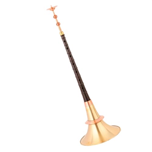 Suona Musikinstrument Unfixiertes Durchschnittsloch-Ebenholz-Suona-Trompete Für Erwachsene, Professionelles Suona-Holzblasinstrument (Color : 9 inch) von ZAMASS