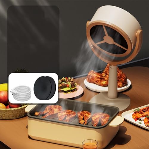 Kompakte USB-Lade-Dunstabzugshaube für Küche & Grill, Hot Pot, effiziente Saugkraft, leicht zu reinigen (10 x Filterschwamm) von ZAMETTER