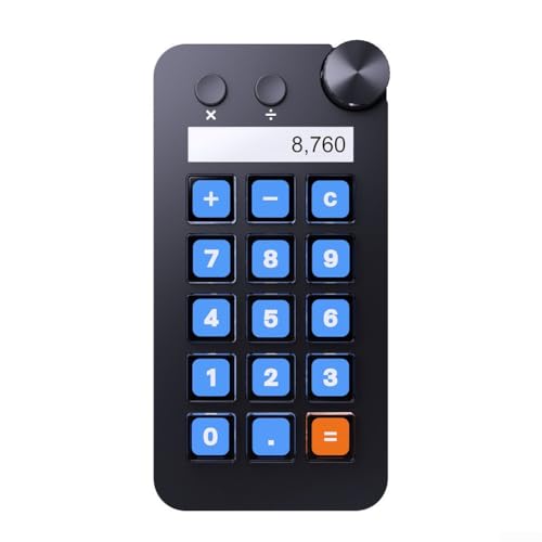 ZAMETTER Numerischer Tastatur-Rechner, Desktop-Live-Broadcast-Konsole (schwarz) von ZAMETTER