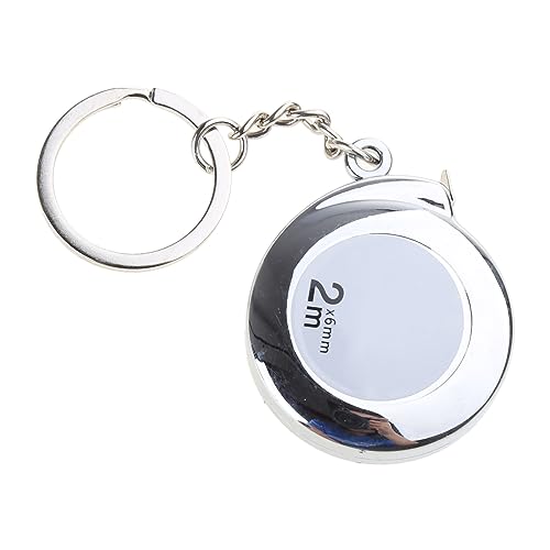 Rollmaßband, Schlüsselanhänger Edelstahl Einziehbares Massband Anhänger Autoschlüsselanhänger, Schlüsselringe Keychain Geschenk Für Persönlichkeit Dekoration, Messung Verwendung Rollmaßband, Schlüsselanhänger Edelstahl Einziehbares Massband Anhänger Autoschlüsselanhänger, Schlüsselringe Keychain Geschenk Für Persönlichkeit Dekoration, Messung Verwendung von ZANGWAGRU