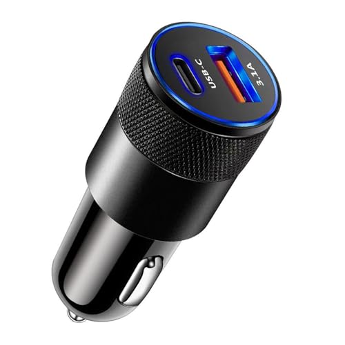 Schneller Auto Ladeadapter Schnellladung 3.1A Metall Ladungsadapter Doppelanschluss USB C Ladeadapter Schneller Ladewagen Netzteiladapter Schneller Auto Ladeadapter Schnellladung 3.1A Metall Ladungsadapter Doppelanschluss USB C Ladeadapter Schneller Ladewagen Netzteiladapter von ZANGWAGRU