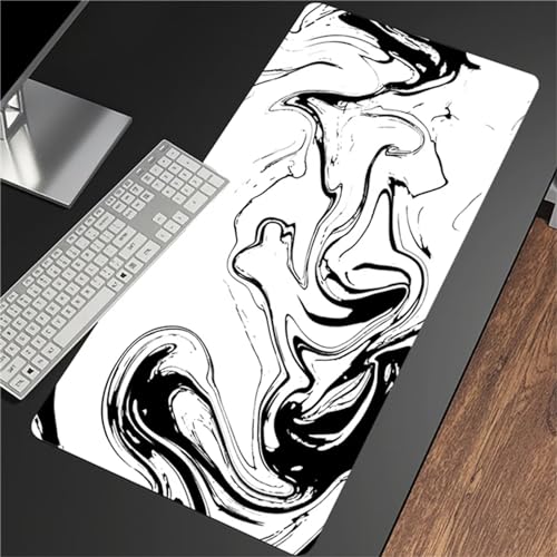 Gaming Mauspads Strata Liquid Großes Mousepad 700x300x3mm XXL Mauspad Schreibtisch Protector Matte mit Anti-Rutsch Basis mit Genähten Rändernfür für Gaming Büro Zuhause von ZANHOG