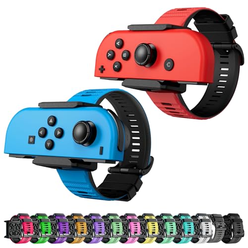 Verbesserte Silikon Armbänder für Just Dance 2024 2023 2022 2021 2020 Switch, ZAONOOL verstellbare elastische Tanzbänder für Switch & Switch OLED-Controllern, 2er-Pack für Erwachsene und Kinder Verbesserte Silikon Armbänder für Just Dance 2024 2023 2022 2021 2020 Switch, ZAONOOL verstellbare elastische Tanzbänder für Switch & Switch OLED-Controllern, 2er-Pack für Erwachsene und Kinder von ZAONOOL
