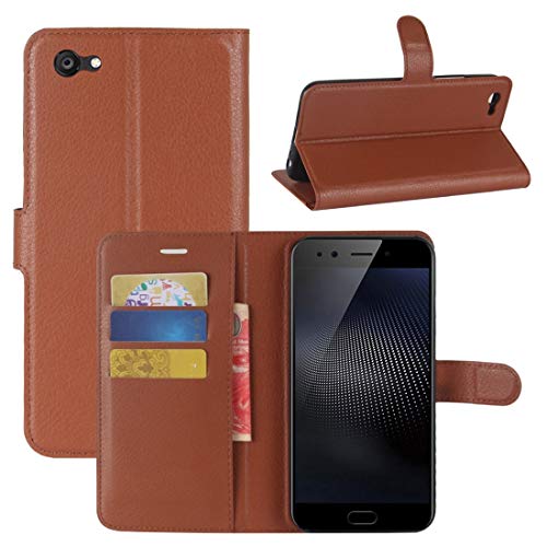 ZAORUN-Mobiltelefon-Schutzhülle Compatible for Vivo X9s Plus Litchi Texture Horizontal Flip Leder Tasche mit Halter & Kartensteckplätzen & Geldbörse (Schwarz) (Farbe : Brown) von ZAORUN