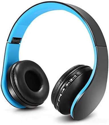 ZAPIG Premium Kinderkopfhörer, Bluetooth Kopfhörer für Kinder mit Gehörschutz, Leichte Kinder Kopfhörer mit Faltbare Kopfband, schwarz blau von ZAPIG