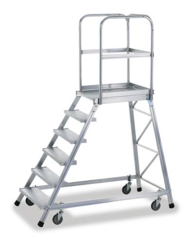 ZARGES 41954 Aluminium Podesttreppe fahrbar 59.7kg von ZARGES