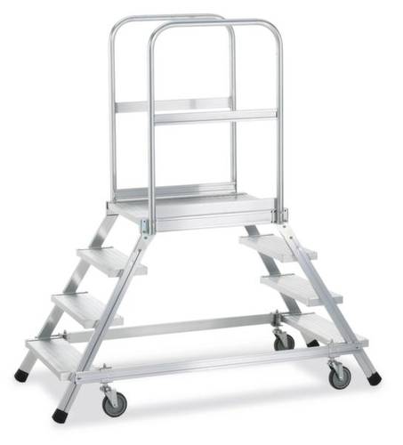ZARGES 41962 Aluminium Podesttreppe fahrbar 59.2kg von ZARGES