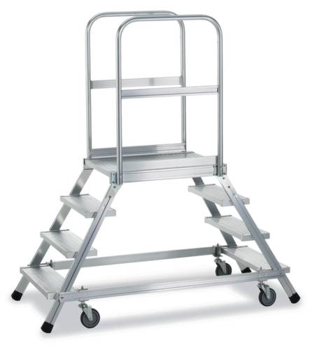 ZARGES 41983 Aluminium Podesttreppe fahrbar 41kg von ZARGES