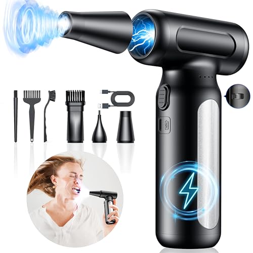 Elektrische Staubgebläse Druckluftspray für PC Reinigungsset, 200000 U/min Compressed Air, 3-Gang einstellbare Air Duster Luftdruckspray, Tastatur Reinigung für PC, Elektronik, Sofa, Auto Elektrische Staubgebläse Druckluftspray für PC Reinigungsset, 200000 U/min Compressed Air, 3-Gang einstellbare Air Duster Luftdruckspray, Tastatur Reinigung für PC, Elektronik, Sofa, Auto von ZARM DUST