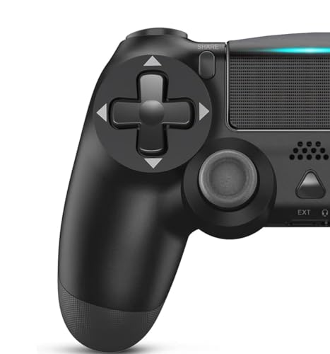 Kabelloser Controller für Ps4, kabelloser Controller für Ps4/Pro/Slim/PC, Bluetooth-Gamepad-Joystick mit Dual-Vibration, Touch-Panel, 3,5-mm-Audio-Buchse, verbesserter ergonomischer Controller Z11184 von ZAROBO