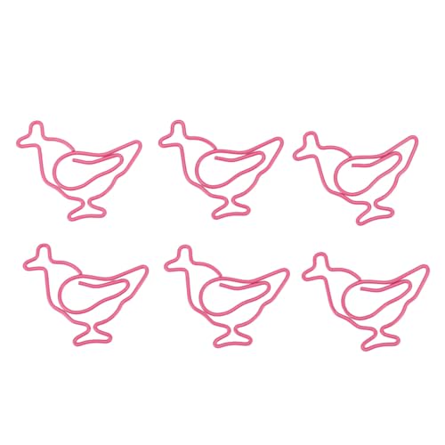 100 Pcs Lebendige Farbe Küken Tierpapier Klammern Wasserdichte Rostfeste Eisendraht Süßwarendraht Süßwaren Sie Süßwarendraht Cute Paper Clips für Home School Office Organization von ZASCHMOY