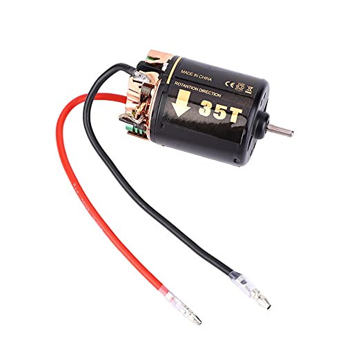 540 Bürstenloser Motor für Universelles RC -Modellauto mit Großer Torsion | 55T für Große Lastwagen und Kletterwagenmodelle | Verbesserte Magnetkraft und Lang Anhaltende Kohlenstoffbürste (35T) von ZASCHMOY