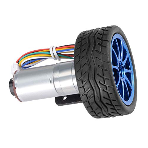 Hochvorbereitete -Encoder -Zahnradmotor für Intelligente Autoboter mit Montagehalterung und 65 -mm -Radkit - Langlebige Konstruktion mit Langer Lebensdauer für DC6V -Anwendungen (Geschwindigkeit von ZASCHMOY