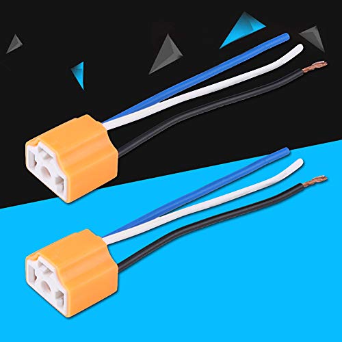 Premium Weibliche Keramik -Scheinwerfer -Stecker -Adapter -Sockel für H4 9003 HB2 -Lampen | Langlebiges Hitzebeständiges Design | Sichere Passform für eine Lang Anhaltende Leistung von ZASCHMOY
