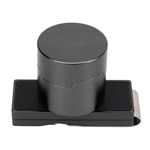 ZASCHMOY Magnetischer Billardkreidehalter mit Festem Clamp/Holder - Langlebige Aluminiumlegierung Snooker Chalk Box - Schwarzes Tragbares Billardzubehör (BLACK) von ZASCHMOY