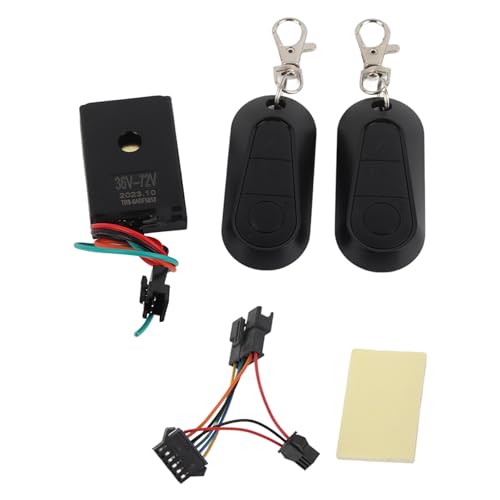Elektrobikes Anti -Diebstahl -Gerät, 54 72V EIN Touch -Start -Alarm -System M4 -Roller mit Vibrationssensor, Wasserdes Waage -Wireless -Alarm mit Alarmwarnaufkleber für Fahrräder von ZAWELIYO