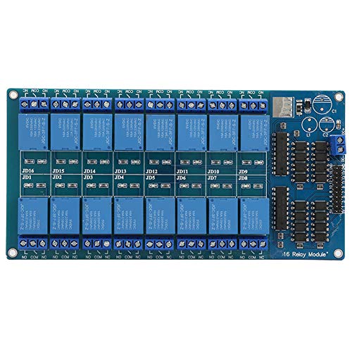 ZAWELIYO 16-Kanal-5-V-Relaismodul-Steuerplatine mit Optokoppler, Isoliertes Relaismodul für Mikrocontroller-Entwicklungsplatinenmodul ZAWELIYO 16-Kanal-5-V-Relaismodul-Steuerplatine mit Optokoppler, Isoliertes Relaismodul für Mikrocontroller-Entwicklungsplatinenmodul von ZAWELIYO
