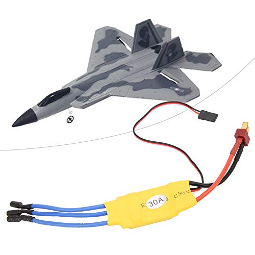 ZAWELIYO 30A Brushless ESC Elektrischer Geschwindigkeitsregler mit Kondensator mit Extrem Niedriger Impedanz, Unabhängiger Kühlrippe für Großen Strom, Stabile Arbeitskapazität von ZAWELIYO