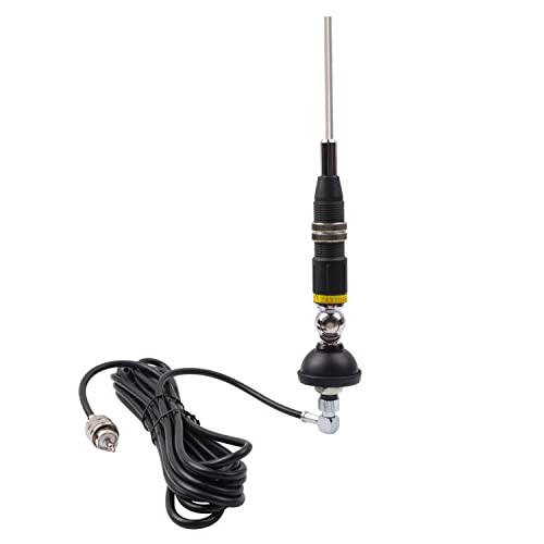 ZAXIDALER 10 m und CB Mobile Mount Antenne mit 3M RG58 Koaxialkabel mit PL259 Stecker, geeignet für CB Radio und 10 Meter Radio von ZAXIDALER