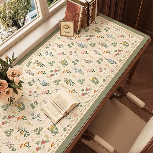 ZAXOXAZ Schreibtischunterlage, PU-Lesther-Schreibtischschutz, 80 x 39,9 cm, XXL, großes erweitertes Mauspad, großes Blumenmuster, Schreibtischunterlage mit Blumen, Laptop-Schreibtischunterlage ZAXOXAZ Schreibtischunterlage, PU-Lesther-Schreibtischschutz, 80 x 39,9 cm, XXL, großes erweitertes Mauspad, großes Blumenmuster, Schreibtischunterlage mit Blumen, Laptop-Schreibtischunterlage von ZAXOXAZ
