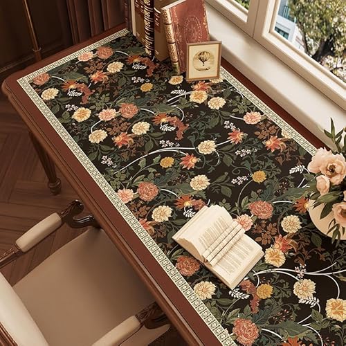ZAXOXAZ Schreibtischunterlage aus PU-Leder, 80 x 39,9 cm, XXL erweitertes großes Mauspad, große Blumen, Schreibtischunterlage, Laptop-Schreibtischunterlage, wasserdichter Schreibtischblock für Büro ZAXOXAZ Schreibtischunterlage aus PU-Leder, 80 x 39,9 cm, XXL erweitertes großes Mauspad, große Blumen, Schreibtischunterlage, Laptop-Schreibtischunterlage, wasserdichter Schreibtischblock für Büro von ZAXOXAZ