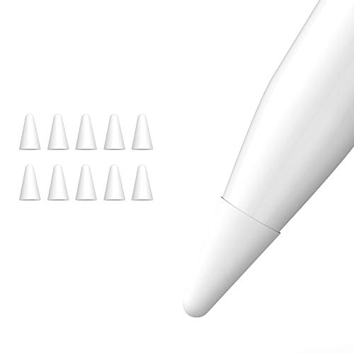 ZAYRAY Silikon--Schutzhülle für 1St 2Nd Touchscreen-Eingabestift, Weiß, 10 Stück von ZAYRAY