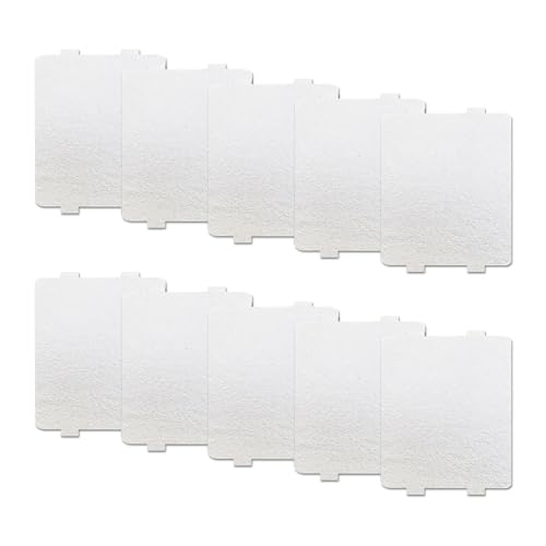 10 Stück Mikrowellen-Glimmerplatten, Mikrowellen-Zubehör, Ersatz-Glimmerplatten, universelle Mikrowellen-Isolierplatte, Mikrowellen-Wellenleiter-Abdeckung (9,9 x 10,8 cm) von ZBHDEYG