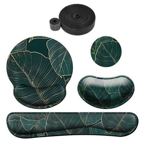 1 Satz Mit 4 Mauspad-Sets, 1 Kabelbinder, 3-In-1-Mauspad-Set, Handgelenkstütz-Mauspad, Rutschfestes Mauspad-Set, Mauspad-Handgelenkauflage 1 Satz Mit 4 Mauspad-Sets, 1 Kabelbinder, 3-In-1-Mauspad-Set, Handgelenkstütz-Mauspad, Rutschfestes Mauspad-Set, Mauspad-Handgelenkauflage von ZBHDEYG