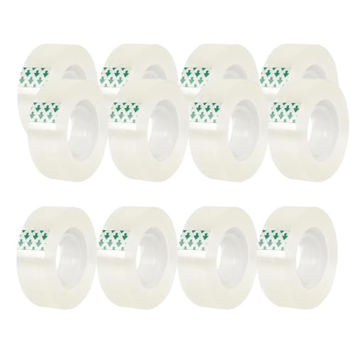 ZBIianxer 3/4 In Geschenkverpackungsband Klare Klebeband Nachfüllrollen Für Spender Heimschulenversorgungen 12 Rollen Transparenzklebeband Nachfüllungen ZBIianxer 3/4 In Geschenkverpackungsband Klare Klebeband Nachfüllrollen Für Spender Heimschulenversorgungen 12 Rollen Transparenzklebeband Nachfüllungen von ZBIianxer