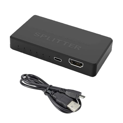 ZBIianxer 4K30hz Splitter Switcher 1X4 Splitter 1 In 4 Out Verstärker Adapter Für HDTV DVDs 4K Distributor Video Splitter PC Laptop Projektor Splitter von ZBIianxer